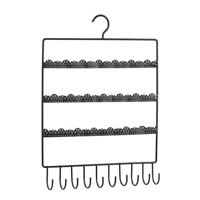 Jewelry Organizer Hanging Exhibition Organizer - Jewelry Rack for Rings and Earrings, Wall Mounted Jewelry Organizer Metal Wall Jewelry Display Agent Girl Princearrings for Girls