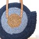 thumbnail image 5 of Bolso de playa grande, moderno bolso de papel tejido para viajes y compras de mujeres, azul oceánico, 5 of 5