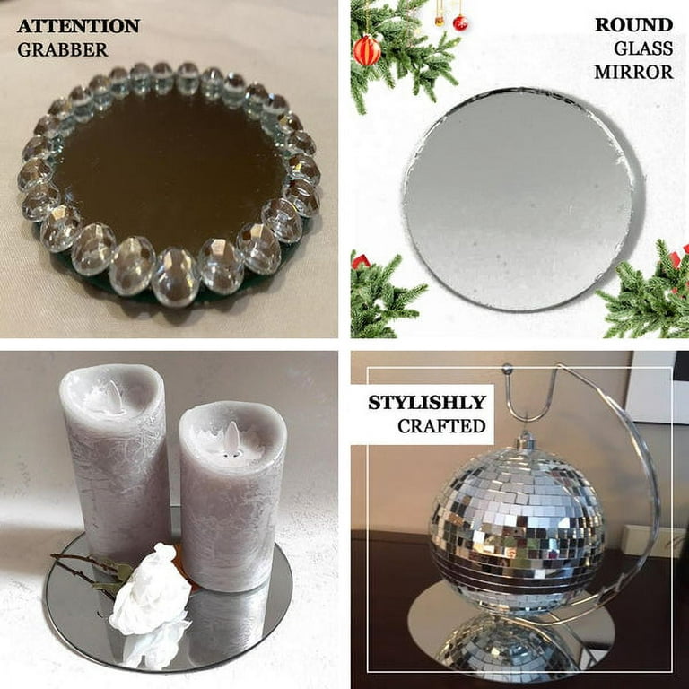 Round mirror centerpiece n a 60 inch round table—-help!