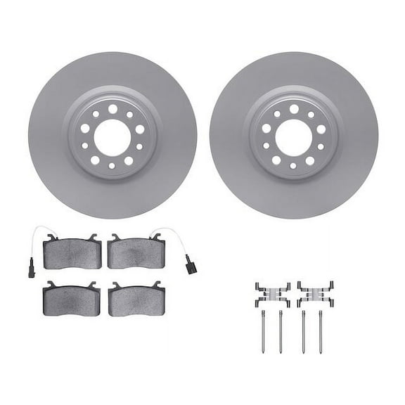 Front Brake Pad and Rotor Kit - Compatible with 2018 - 2024 Alfa Romeo Stelvio 2019 2020 2021 2022 2023