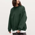 thumbnail image 2 of Timegard Sweat-Shirt Surdimensionné pour Femmes Col Rond Épaule Tombante Pull Automne Hiver Basique Décontracté, 2 of 9