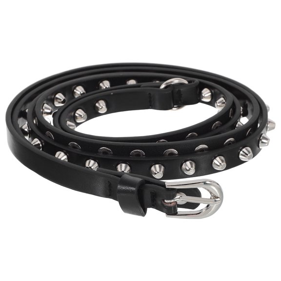BESTYASH Women’s Studded Belt Black Studded Rivet Belt Adjustable Fit for Daily Wear 1Pcs