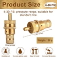 thumbnail image 4 of Furulu 4X Car SUV Brass Tire Deflators Kit Adjustable Automatic 6-30PSI Air Valve Core, 4 of 5