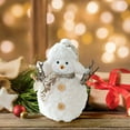 thumbnail image 6 of 2025 Christmas Plush Snowman Doll, InsCrazy Indoor Tabletop Decor for Christmas Decoration, 6 of 6
