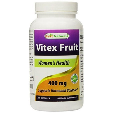 Best Naturals Vitex Fruit, 400 mg, 250 Capsules (Best Vitex Chasteberry Supplement)