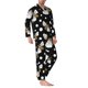 thumbnail image 2 of Fotbe Honey Bees at Night Pijama de Hombre con Estampado de Manga Larga, Conjunto de 2 Piezas, Ropa de Dormir Suave y Cómoda con Bolsillos-XX-Large, 2 of 7