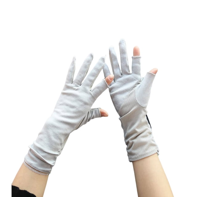 stanreset Summer UV Protection Sun Block Gloves Lightweight and Breathable for Camping Fishing