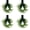 Green, variant on 4 Pack Norfolk Pine Christmas Mini Wreaths, Real Touch Greenery Elegant Green Bows Farmhouse Decor Indoor Outdoor Cabinet Door Window Fireplace, 10.6in
