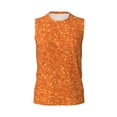 thumbnail image 6 of Picia Orange Glitter mens Cotton Tank Undershirts , Moisture-wicking Ribbed Tanks, Lightweight Cotton Tank Undershirts-XX-Large, 6 of 8