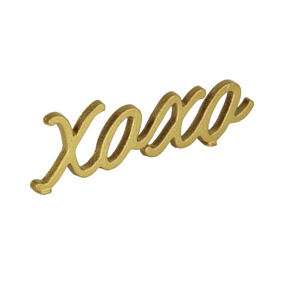 Cheungs Cast Iron Gold Finish Table Decor - Xoxo