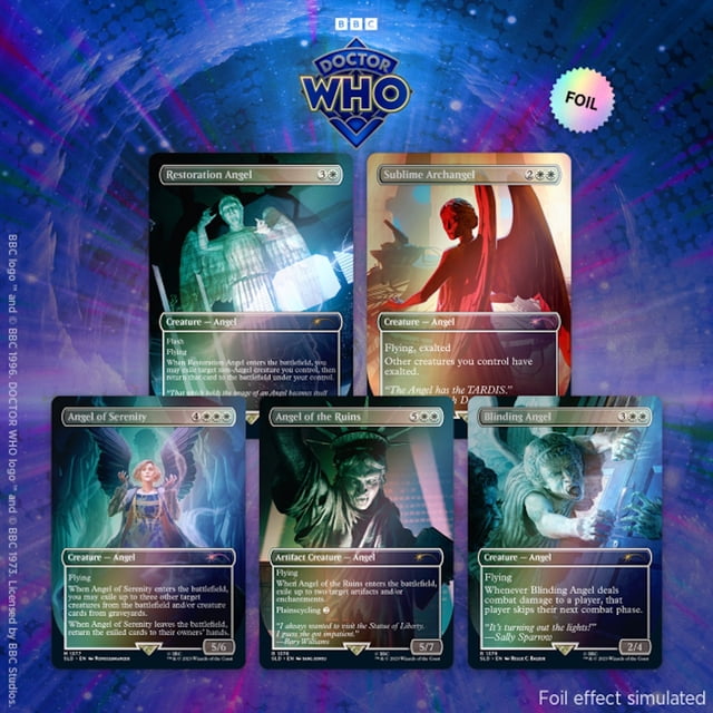 Magic : The Gathering TCG : Secret Lair Doctor Who - The Weeping Angels - Foil