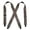 Brown, variant on CTM Elastic Clip-End 2 Inch Realtree Camo Suspenders (Men)