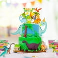 thumbnail image 5 of Conjunto de decoración de pastel de dinosaurio de dibujos animados para niños, suministros de fiesta de cumpleaños, recuerdo de Baby Shower, 5 of 5