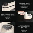 thumbnail image 2 of Iron, stackable garment steamer, portable iron, mini ironing machine, beige, 2 of 5