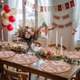 thumbnail image 5 of Peaches Branches Round 13 Inch Placemats Set of 2, Farmhouse Spring Botanical Pink Flowers HeatResistant Non Slip Place Mats for Dining Table, Wipeable Braided Kitchen Table Mats for Housewarming, 5 of 9