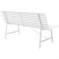 thumbnail image 3 of vidaXL Patio Bench 59" Steel White, 3 of 3