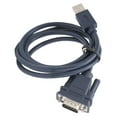 USB to RS232 Serial Cable Black Industrial Grade 9Pin Computer Printing ...