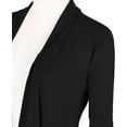 thumbnail image 4 of Urban CoCo Women's Drape Front Open Cardigan Long Sleeve Irregular Hem, 4 of 6