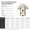 thumbnail image 5 of Pofeuu Honey Bee Insect Print Hawaiian Shirt for Men Sleeves Casual Button Down Summer Beach Dress Shirts T-Shirts,Large, 5 of 7