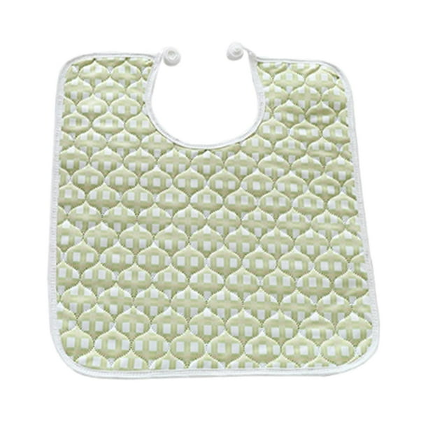 Adults Bibs w/ Adjustable Strap Clothing Protectors for Disabled Green