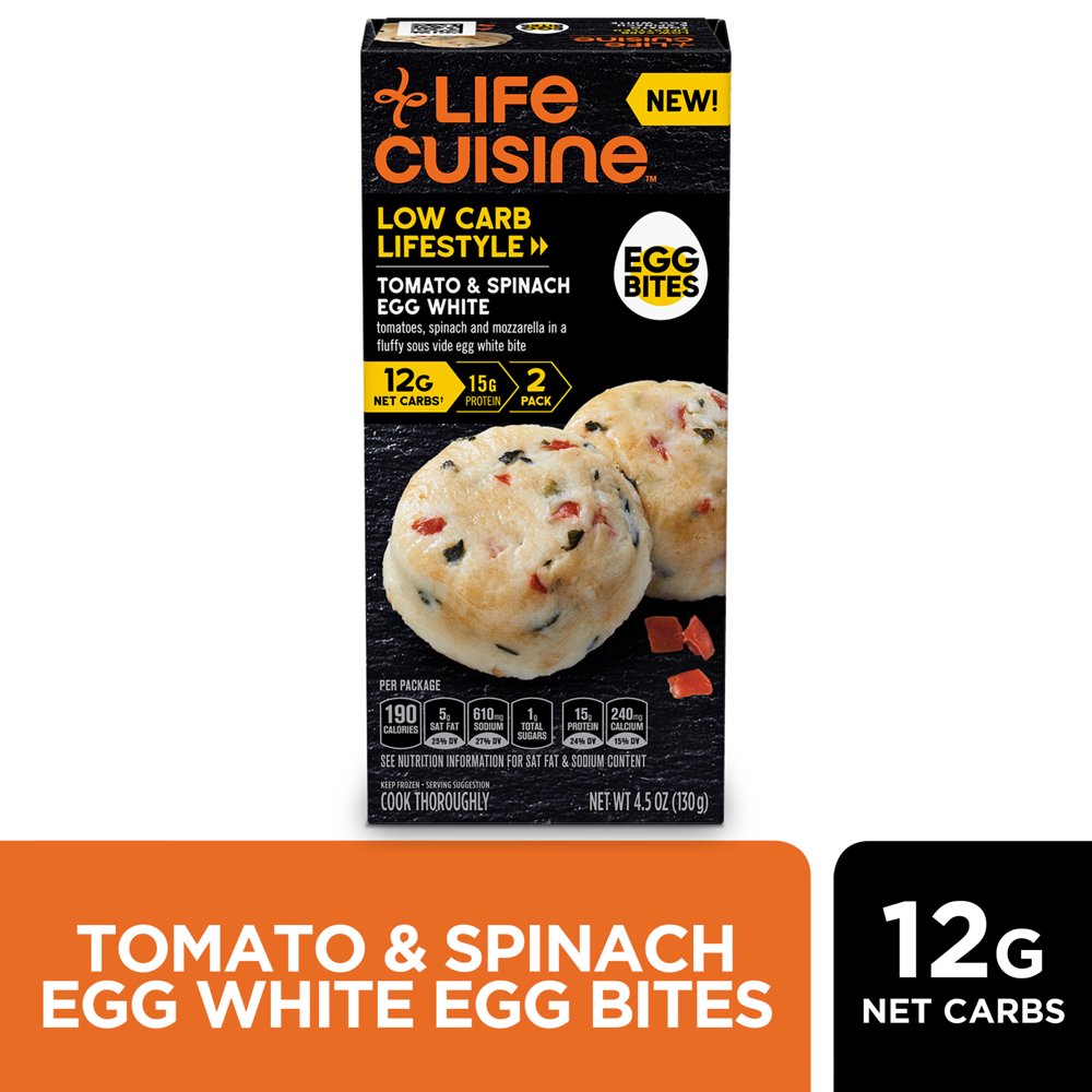Life Cuisine Tomato & Spinach Egg White Egg Bites 4.5 oz.