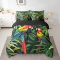 thumbnail image 2 of YST 3D Parrot Bedding Comforter Set Tropical Palm Tree Theme 7pcs, Full, 2 of 4