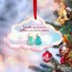 thumbnail image 3 of Adorno de corazón de la amistad de vidrio marino hecho a mano | Recuerdo para colgar en el árbol de Navidad | Regalo para amigas, hermanas y compañeras de trabajo | Decoración única de amistad, 3 of 4
