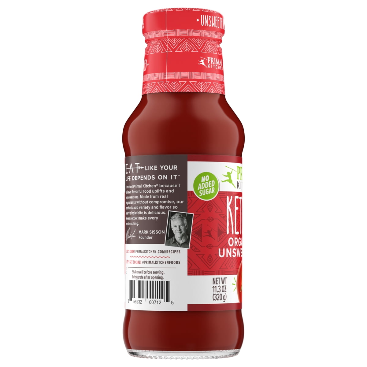 Primal Kitchen Gluten Free Organic Unsweetened Ketchup [6 Pack]