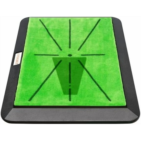Golf Hitting Mat with Divot Board, Real-Time Swing Feedback Trainer, Indoor & Outdoor Chipping Practice Mat, Strike Training Aid, Turf Driving Impact Pad, Golf Accessories and Gifts for Men$$