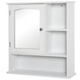 thumbnail image 1 of kleankin Wall Mounted Bathroom Mirror Cabinet with Door Adjustable Shelf, 1 of 10