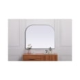 thumbnail image 4 of Elegant Decor Metal Frame Arch Mirror 42x34 Inch in Silver, 4 of 9