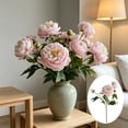 thumbnail image 6 of Artificial Peony Flowers 6 Colors Faux Silk Stems Buds Wedding Home Vase Floral Arrangement Centerpiece Decor, 6 of 6