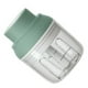 thumbnail image 3 of Picadora de ajo eléctrica con carga USB, inalámbrica, 3 cuchillas, máquina trituradora de ajo para condimentos, carne, suplemento alimenticio, color verde, 3 of 15