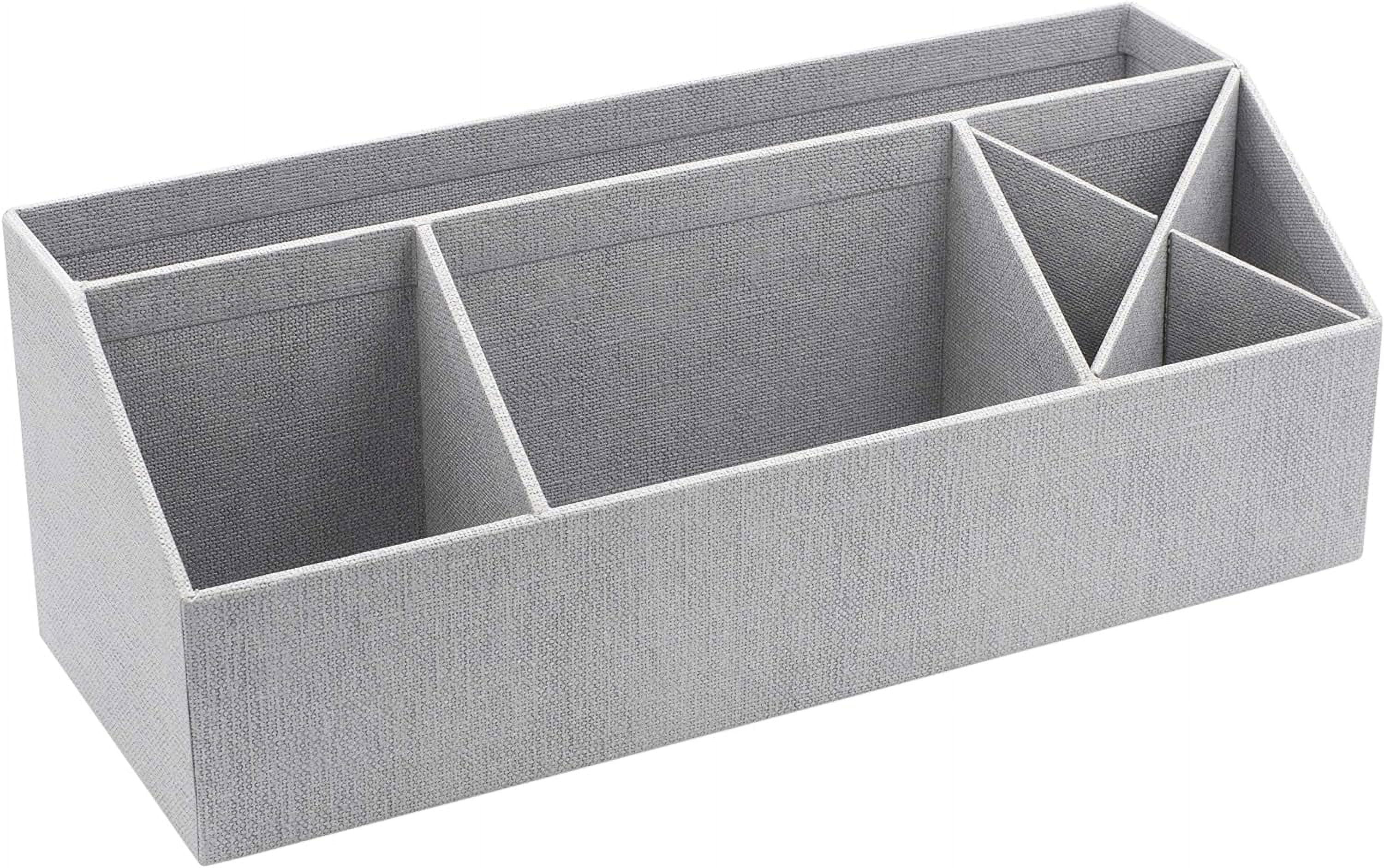 Bigso Elisa Desktop Organizer | Durable Office Desk Organizer | Canvas Gray