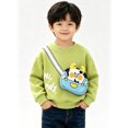 thumbnail image 5 of Abcomgle Toddler Long Sleeve Sweatshirt with 3d Cartoon Crossbody Bag Crew Neck Long Sleeve Pullover Sweatshirts Cute Shirt, 5 of 5