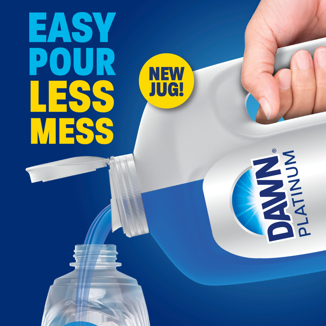 Dawn Platinum Dish Soap Refill, Fresh Rain, 51.5 oz photo 3