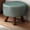 Green, variant on Round Foot Rest Ottoman With Wooden Frame - Small Foot Stool With Soft Cushion, Decorative Step Stool For Living Room, Bedroom, Entrance & Home Office