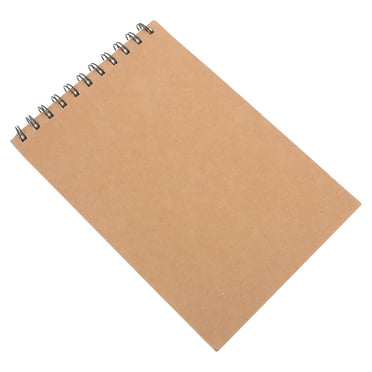 Blank Journal Notebook Portable A5 Sketch Book with Unlined Pages Top Spiral Bound Sketchbook for Writing Drawing Sketching Painting