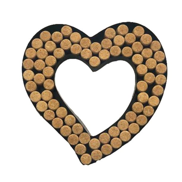 Wine Cork Holder (Hearth Shape) Decorative Wine Letters Cork