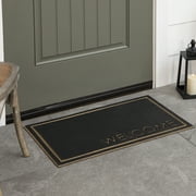 Mohawk Home Welcome Polyester Doormat in Black, 18 x 30