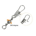 thumbnail image 4 of Fishing Barrel Swivel Snaps, 100Pcs 22lb Carbon Terminal Tackle, Black, 4 of 6