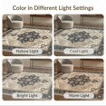 thumbnail image 7 of ODIKA 9'x12' Washable Area Rug Non-Shedding, Easy Care Crisp Edge Flat Tone Background Abstract Geometric Statement for Master Suite, California King, Under Bed, 7 of 7