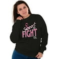 thumbnail image 4 of Support The Fight Breast Cancer Aware Women Crewneck Sweatshirt Brisco Brands L, 4 of 6