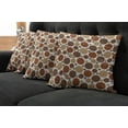 thumbnail image 2 of Ambesonne Chocolate Throw Pillow Cover 4 Pack, Vintage Lines Abstract, 16", Multicolor, 2 of 6