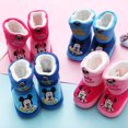 thumbnail image 2 of Zapatos de invierno de Disney para recién nacidos, niños, niñas, bebés, bonitos dibujos animados, fondo suave, cálidos, más terciopelo, zapatos de algodón de 0 a 1 años, plantilla de 12cm Gao Jinjia LED, 2 of 2