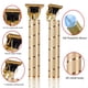 thumbnail image 4 of Goldseaside Pro T Clippers Recortadora, Eléctrica Pro Li Recortadora T Blade Recortadora Inalámbrica Recargable, Profesional Calvo USB Recargable Recortadora de Cabello para Hombres (Oro), 4 of 5