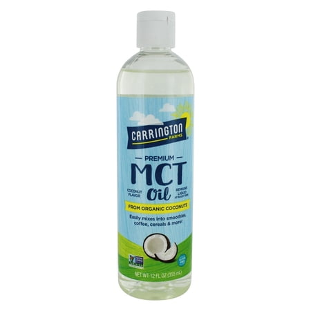 Carrington Farms Gluten-Free MCT Liquid Coconut Oil, 12 Fl Oz