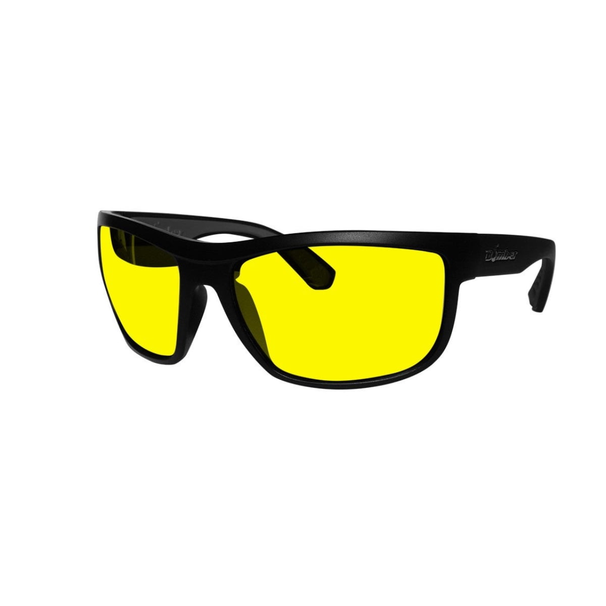 Bomber Sunglasses Hub Bomb Matte Black Frm / Yellow Saftey Lens / Gray