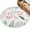 White, variant on Round Rugs 4Ft, Pink Flamingo Round Area Rug Washable Indoor Throw Carpet, Botanical Floral Leaves Summer Green Plaid Soft Non Slip Circle Rug for Kitchen Nursery Room Home Decor Aesthetic