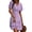 E-Purple, variant on Summer Dresses for Women Short Sleeve V Neck A-Line Midi Dress Boho Beach Floral Print Sundress
